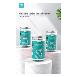 BARATTOLO DA 30 CAVI DEVIA PER ANDROID TIPO-C 5V/2A 1MT BIANCHI