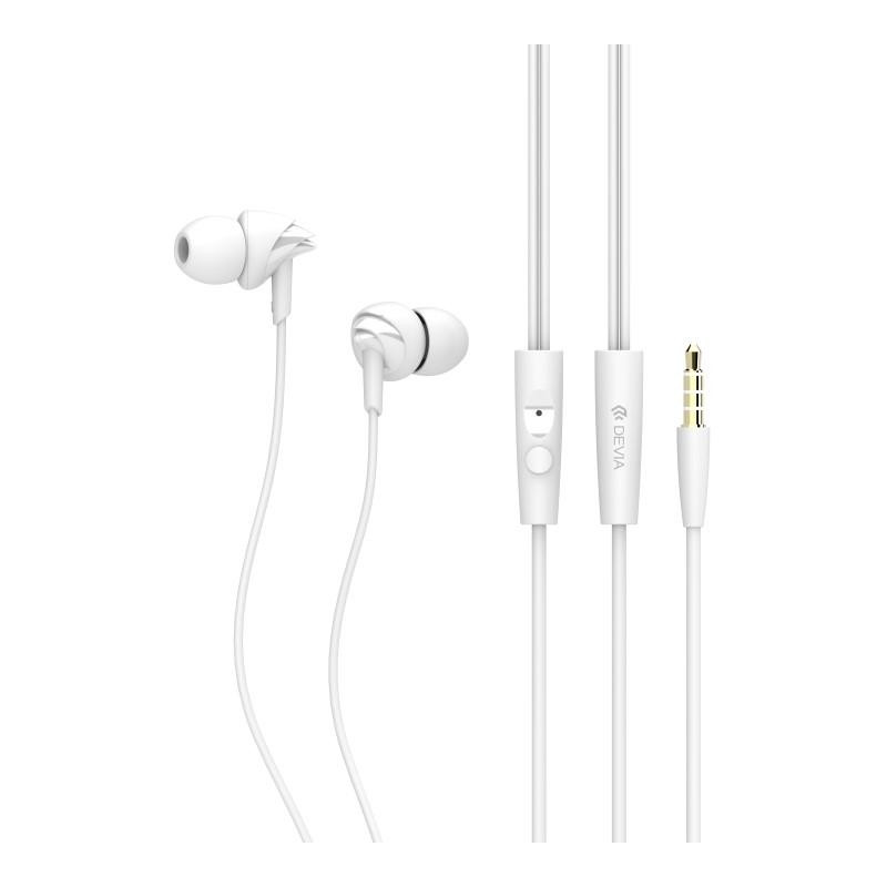 AURICOLARI CON MIC E CONTROLLO D1 RIPPLE 1.2 MT - BIANCO