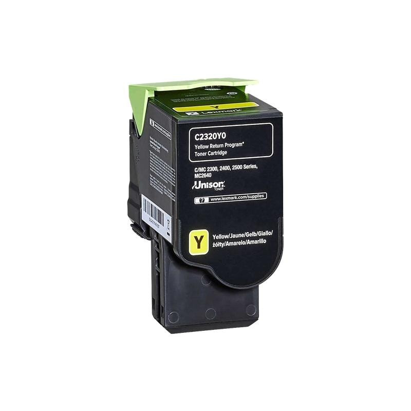 TONER ORIGINALE (C2320Y0) LEXMARK C2325, MC2325 (1K) GIALLO