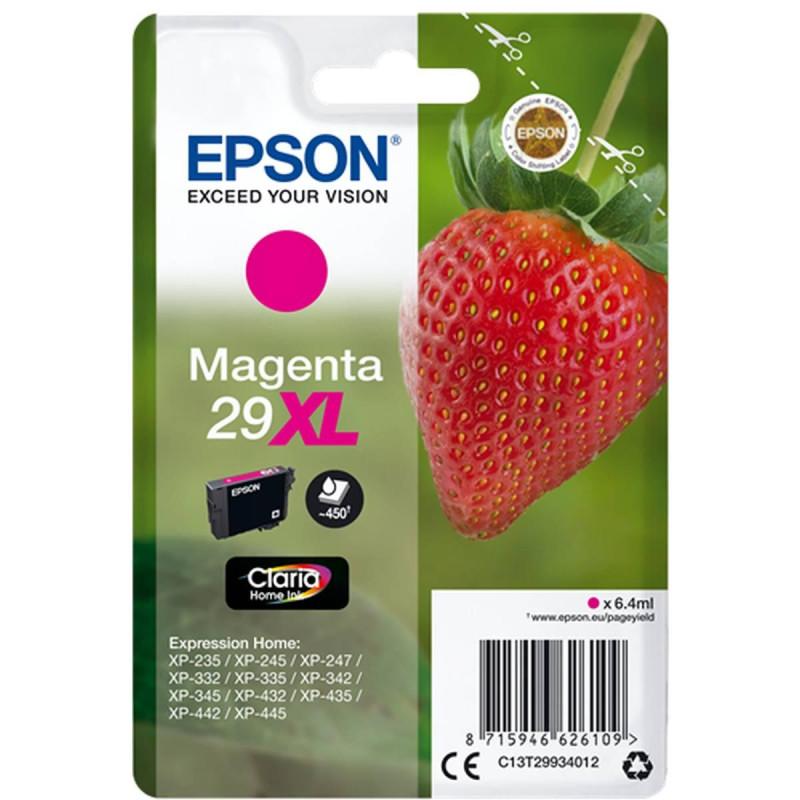 CARTUCCIA ORIGINALE (T2993, 29XL) EPSON XP235 (450PAG) MAGENTA XL