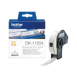 ETICHETTE ORIGINALI BROTHER P-TOUCH (DK-11204) (17X54) (400PZ)