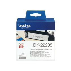 ETICHETTE ORIGINALI BROTHER P-TOUCH (DK-22205) (62X30.48MT) MODULO CONTINUO