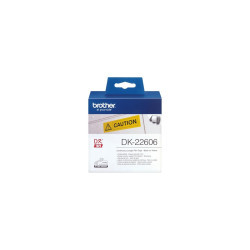 ETICHETTE ORIGINALI BROTHER P-TOUCH (DK-22606) (62X15.24MT) GIALLO MODULO CONTINUO