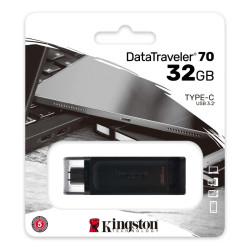 PENDRIVE KINGSTON DATATRAVELER 70 MEMORIA USB TIPO C 32GB - USB-C 3.2 GEN 1