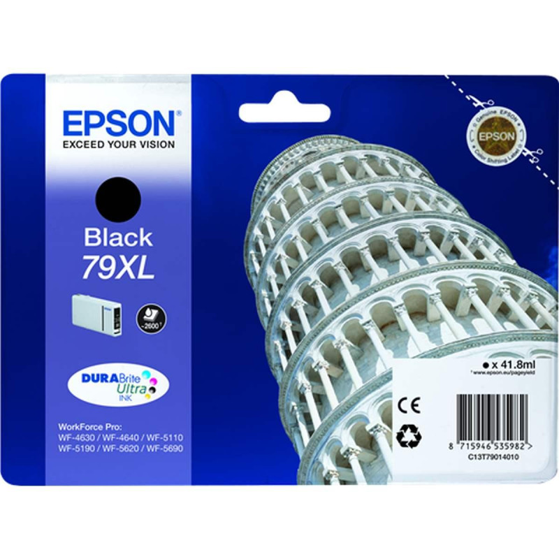 CARTUCCIA ORIGINALE EPSON (T7901, 79XL) WORKFORCE WF4630DWF - NERO