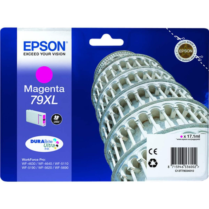 CARTUCCIA ORIGINALE EPSON (T7903, 79XL) WORKFORCE WF4630DWF - MAGENTA