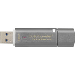 PENDRIVE KINGSTON DT LOCKER + MEMORIA USB G3 16GB - USB 3.0 - 80MB/S IN LETTURA - DA USB A CLOUD - SISTEMA DI CRITTOGRAFIA