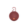 JBL CLIP 3 ALTOPARLANTE BLUETOOTH 4.1 3W - RESISTENZA ALL'ACQUA IPX7 - AUTONOMIA FINO A 10H - GANCIO PER APPENDERE - COLORE ROSS