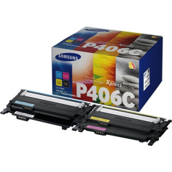 KIT 4 TONER ORIGINALE CLT-P406C, SU375A SAMSUNG CLP360, CLX3305