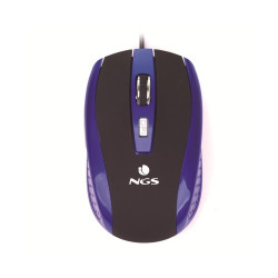 NGS TICK MOUSE USB 1600 DPI - 5 PULSANTI - USO DESTRO - COLORE BLU/NERO