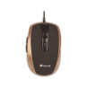 NGS TICK MOUSE USB 1600 DPI - 5 PULSANTI - USO CON LA MANO DESTRA - COLORE ORO / NERO