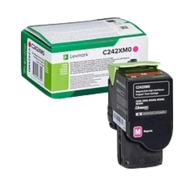 TONER ORIGINALE (C242XM0) LEXMARK C2425DW (3,5K) MAGENTA