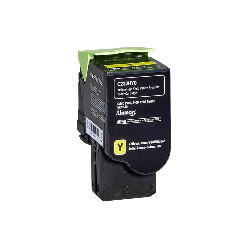 TONER ORIGINALE (C232HY0) LEXMARK C2425DW (2,3K) GIALLO