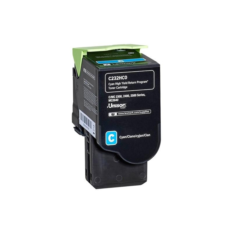 TONER ORIGINALE (C232HC0) LEXMARK C2425DW (2,3K) CIANO