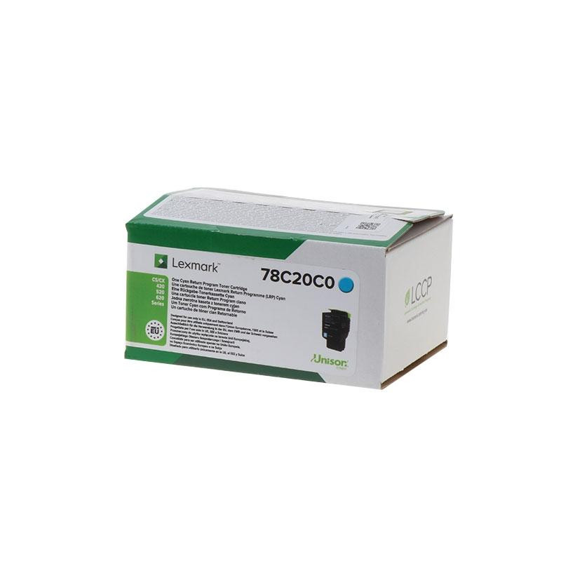 TONER ORIGINALE (78C20C0) LEXMARK CS421 (1,4K) CIANO