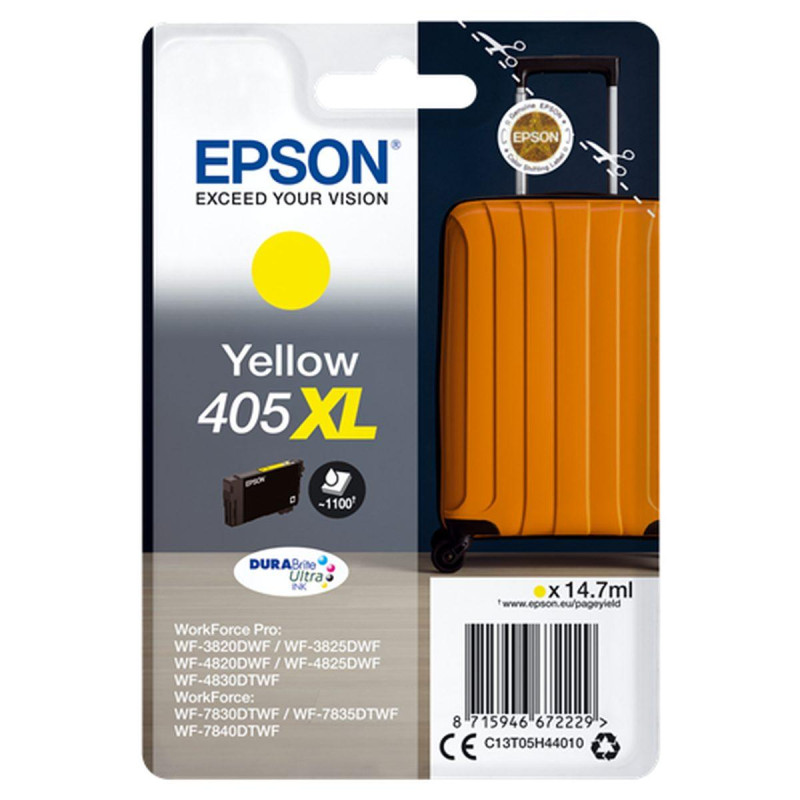 CARTUCCIA ORIGINALE (C13T05H44010, 405XL) EPSON WF-3820DWF (1,1K) GIALLO