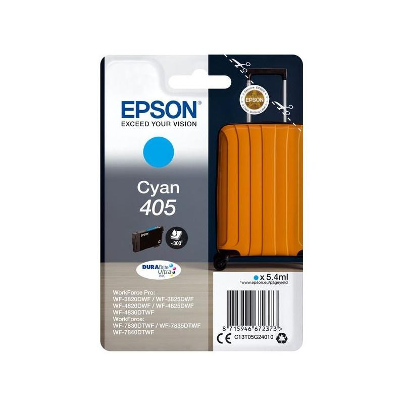 CARTUCCIA ORIGINALE (C13T05G24010, 405) EPSON WF-3820DWF (0,3K) CIANO