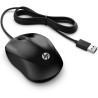 MOUSE USB HP 1000 1200 DPI - 3 PULSANTI - USO AMBIDESTRO - CAVO DA 1,50 M - COLORE NERO