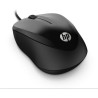 MOUSE USB HP 1000 1200 DPI - 3 PULSANTI - USO AMBIDESTRO - CAVO DA 1,50 M - COLORE NERO
