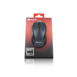 NGS MIST USB MOUSE 1000DPI - 3 PULSANTI - USO AMBIDESTRO - COLORE NERO