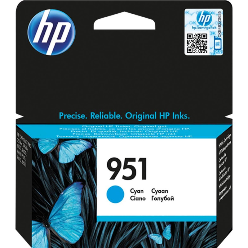 CARTUCCIA ORIGINALE (951, CN050AE) HP OFFICEJET PRO 8600 (,7K) CIANO