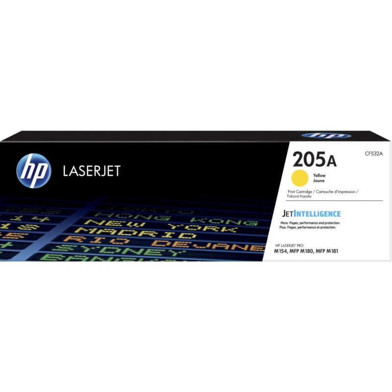 TONER ORIGINALE (CF532A, 205A) HP COLOR LASERJET PRO MFP M180N (0,9K) GIALLO
