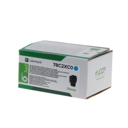 TONER ORIGINALE (78C2XC0, 78C2XCE) LEXMARK CS421 (5K) CIANO