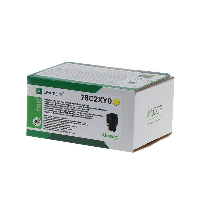 TONER ORIGINALE (78C2XY0, 78C2XYE) LEXMARK CS421 (5K) GIALLO