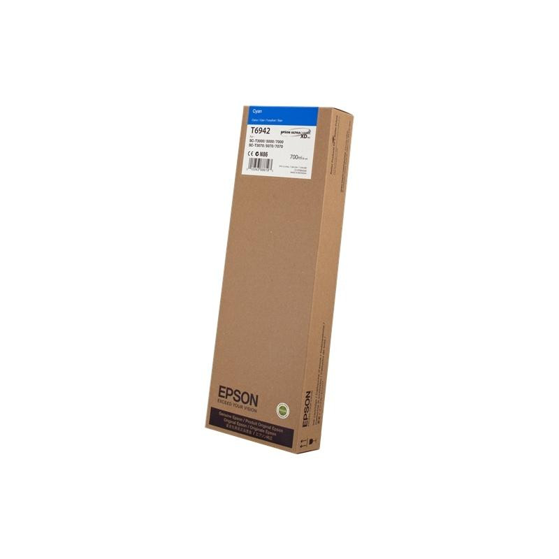 CARTUCCIA PLOTTER ORIGINALE (C13T694200) EPSON SC-T3000 (700ML) CIANO