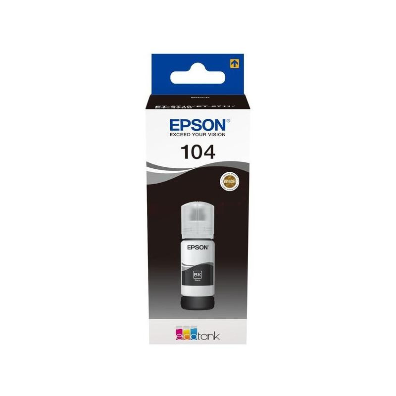INCHIOSTRO ORIGINALE 104 (C13T00P140) EPSON ECOTANK ET-2710 (70ML) NERO
