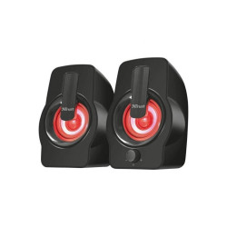 TRUST GEMI ALTOPARLANTI USB 2.0 DA 12 W - ILLUMINAZIONE RGB - CONTROLLO DEL VOLUME - CAVO DA 1,40 M - COLORE NERO