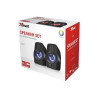 TRUST GEMI ALTOPARLANTI USB 2.0 DA 12 W - ILLUMINAZIONE RGB - CONTROLLO DEL VOLUME - CAVO DA 1,40 M - COLORE NERO