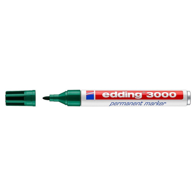 PENNARELLO INDELEBILE EDDING 3000 - PUNTA TONDA DA 1,5 MM - CORSA DA 1,5 MM A 3,0 MM - RICARICABILE - ASCIUGATURA ISTANTANEA - C