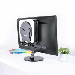 SUPPORTO MINI PC - 4 OPZIONI DI INSTALLAZIONE - COLORE NERO