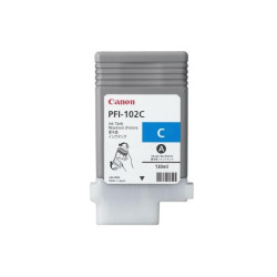 CARTUCCIA PLOTTER ORIGINALE (PFI-102C, 089B001) CANON IPF500, IPF600 (130ML) CIANO