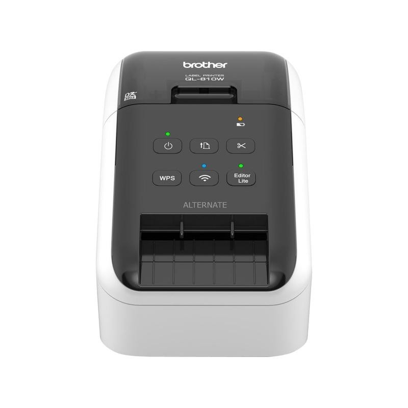 STAMPANTE BROTHER QL810W ETICHETTE PROFESSIONALI WIFI - 110 E/MIN - 300X600 DPI - STAMPA IN BIANCO E NERO - TAGLIERINA AUTOMATIC