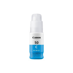 INCHIOSTRO ORIGINALE CANON (GI-50, GI-50C, 3403C001) PIXMA G5050 (7,7K) CIANO