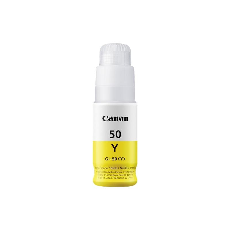 INCHIOSTRO ORIGINALE CANON (GI-50, GI-50Y, 3405C001) PIXMA G5050 (7,7K) GIALLO