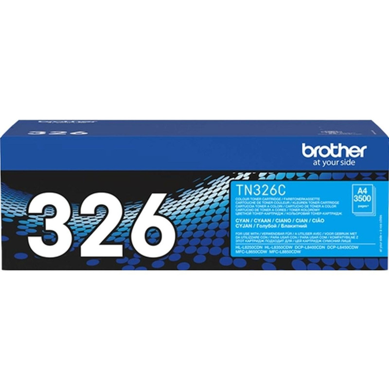 TONER ORIGINALE (TN326, TN326C) BROTHER HL-L8250CDN (3,5K) CIANO