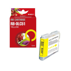 CARTUCCIA COMPATIBILE (LC1000, LC970) PER BROTHER DCP-130 (26,6ML) GIALLO