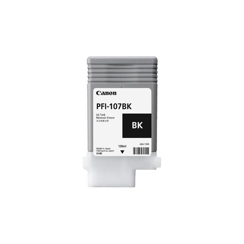 CARTUCCIA PLOTTER ORIGINALE (PFI-107BK, 6705B001) CANON IPF670 (130ML) NERO