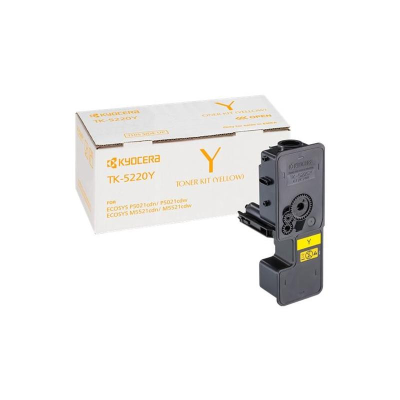 TONER ORIGINALE (TK-5220Y, 1T02R9ANL1) KYOCERA ECOSYS M5521CDN (1,2K) GIALLO