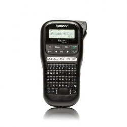 STAMPANTE ELETTRONICA PORTATILE PER ETICHETTE BROTHER PT-H110 - SCHERMO LCD - 253 SIMBOLI - VELOCITÀ 20 MM - COLORE NERO
