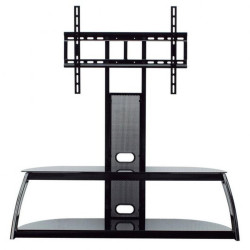 MOBILETTO CON PORTA TV 30"-63" APPROX - 2 RIPIANI IN VETRO TEMPERATO - PESO MAX 60KG - VESA 600X400MM