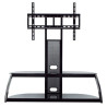 MOBILETTO CON PORTA TV 30"-63" APPROX - 2 RIPIANI IN VETRO TEMPERATO - PESO MAX 60KG - VESA 600X400MM