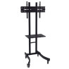SUPPORTO DA PAVIMENTO CON RUOTE PER TV 30"-55" - BLOCCAGGIO A RUOTE - VASSOIO MULTIUSO - PESO MAX 40KG - VESA 600X400MM