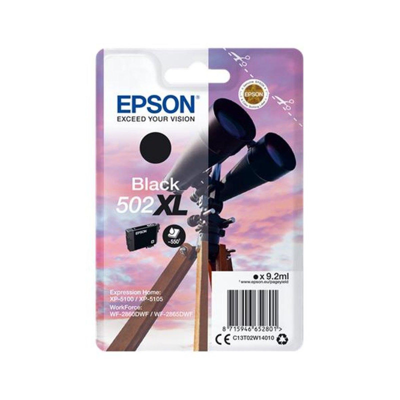 CARTUCCIA ORIGINALE (C13T02W14010, 502XL) EPSON WF-2860DWF (0,550K) NERO XL