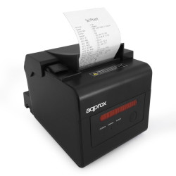 STAMPANTE TERMICA PER SCONTRINI WIFI APPROX - RISOLUZIONE 203 DPI - VELOCITÀ 230 MM/S - USB, RJ11 - TAGLIO AUTOMATICO E TAGLIO M