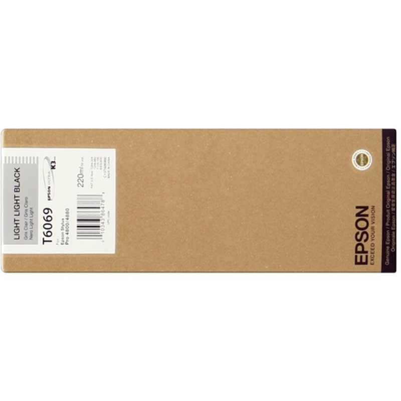 CARTUCCIA ORIGINALE (C13T606900, T6069) EPSON STYLUS PRO 4800 (220ML) NERO LIGHT LIGHT