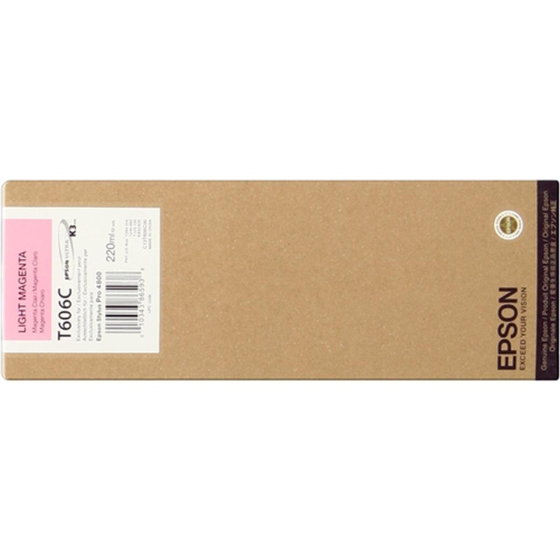 CARTUCCIA ORIGINALE (C13T606C00, T6066) EPSON STYLUS PRO 4800 (220ML) MAGENTA LIGHT